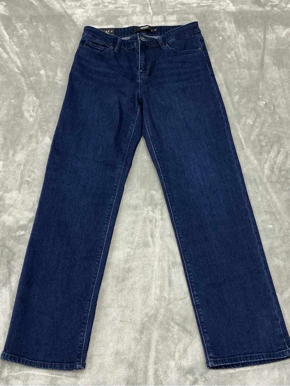 Hudson Byron Denim Jeans Womens 6 dard blue 29" inseam straight leg  stretch NEW